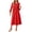Y-Red, variant on Long Sleeve Fall Dresses for Women Polka Dot Dress - Fall/Winter Casual High Waist A-Line Midi Dress with Puff Sleeves