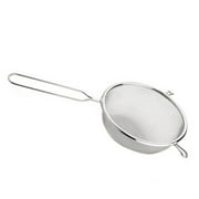 Stainless Steel Kitchen Fine Strainer Tea Mesh spots dog collar; Juice Egg Filter with Long Handle and Hooks - image 2 of 7
