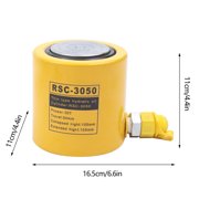 SENDERPICK 30 Ton Hydraulic Ram Jack + Hand Pump Stoke Mini Protable Hydraulic Cylinder Industrial Super Thin Lifting Jack, not for Car (30T Hydraulic Jack + CP-700 Pump)