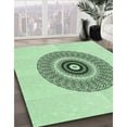 thumbnail image 3 of Ahgly Tapis Rectangulaire Lavable en Machine Intérieur Vert Menthe, 8 Pieds x 10 Pieds, 3 of 7