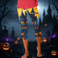thumbnail image 4 of Stamzod Halloween Capri Leggings Womens Casual Slim Fit Stretchy Yoga Pants High Waisted Plus Size Capris, 4 of 8