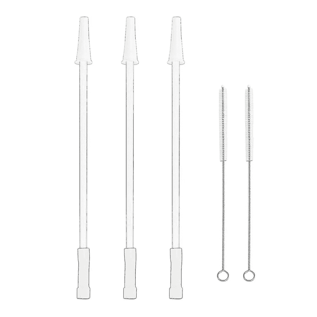Adjustable Replacement Straws, Compatible with Takeya Water Bottle 128Oz/64Oz/Half Gallon, 3 Reusable Eco-Friendly Options