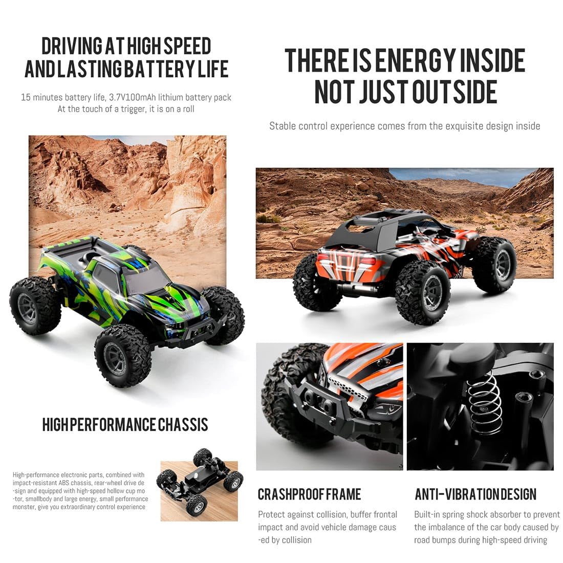 Remote Control Toy Car Funtogether Toys, 1:32 Scale High Speed off Road Drift RC Car 2.4GHz All-Terrain Vehicle for Kids Boys