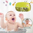 thumbnail image 2 of Juguetes de baño, linda máquina de burbujas de dinosaurio, divertido fabricante de burbujas con música, excelentes regalos para niños de 1, 2, 3, 4, 5 y 6 años., 2 of 5