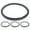 Black, variant on 4pcs Juicer Mixer Seal Rings Replacement Parts for Juicer Gaskets Supply