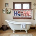 thumbnail image 4 of 4th of July Tier Curtains 24 Inch Length, Stars Striped Farmhouse American Flag Wood Grain Cafe Short Curtains for Bathroom Sink, Small Kitchen Curtain Light Filtering Drapes 2 Panels 27.5"Wx24"L, 4 of 8
