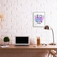 thumbnail image 3 of Stupell Industries Dreams Quote Purple Blue Butterfly Inspirational Sketch Framed Wall Art Design by Jennifer Paxton Parker, 16" x 20", Gray Framed, 3 of 7