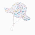 thumbnail image 4 of CAUYDY Toddler Sun Hat Kids Summer Beach Essentials Adjustable Beach Hats with Bucket Wide Brim 2T 3T 4T Baby Boys Girls Sun Hat 6M 9M 12M 18M Infant Hat (Sizes 3-4 Years,White), 4 of 4