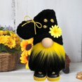 thumbnail image 4 of piezas sin rostro de punto enano Bumblebee juguete de peluche enano girasol abeja casa granja cocina decoración adornos hechos a mano (negro + amarillo) Ormromra WLJ-1312, 4 of 4