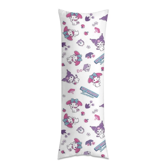 Hello Kitty Anime Body Pillow Cover Ultra Soft Microfiber Pillowcases with Hidden Zipper Closure 16x48inch