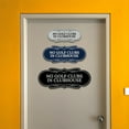 thumbnail image 6 of Signs ByLITA Designer No Golf Clubs In Clubhouse Sign (Brushed Gold) - Medium, 6 of 8