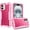 Hotpink, variant on For iPhone 16 Plus 6.7 inch Sturdy Think 3in1 Tough Hybrid - Hot Pink