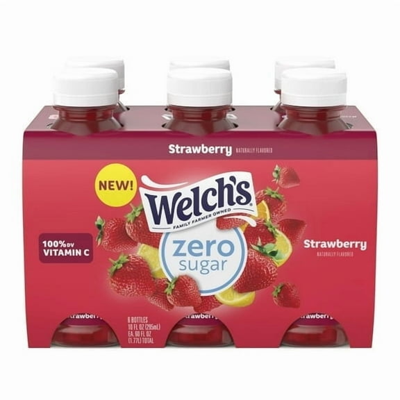 WELCH'S 10 FL OZ ZERO SUGAR DRINK - STRAWBERRY