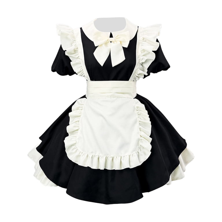 Ovbmpzd Black Casual Summer Dresses for Women A-Line Elegant Cute Long Dresses Uniform Crew Neck Short Sleeve Dresses Women'S Summer Dresses,XL