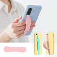 thumbnail image 2 of Universal silicone phone holder with rubber band for Android and iPhone. pink, 2 of 5