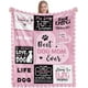 thumbnail image 1 of LHSHID Dog Mom Gifts for Women Gifts for Dog Moms Dog Lovers Gifts for Women Dog Mom Gift for Christmas Mothers Day Best Dog Mom Birthday Blanket 50"x60", 1 of 6