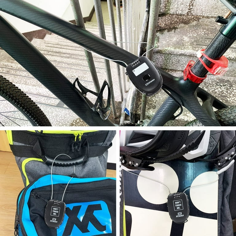 Snowboard Security Lock Bike Anti-theft Coded Stroller Bicycle Ski