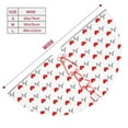 thumbnail image 3 of Lsque Heartbeat Symbol Print Christmas Tree Skirt, Tree Skirt with Ties or Velcro, Perfect for Holiday Decorations, Halloween, and New Year-48", 3 of 7