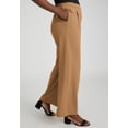 thumbnail image 2 of Jessica London Women's Plus Size Stretch Knit Crepe Wide Leg Pant, 2 of 5