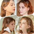 thumbnail image 7 of 5 Pcs 5 Styles Shooting Star Hair Clips Alloy Snap Hair Clips Hair Accessories Silver Hair Clips Metal No Slip Hair Barrettes for Girls Women Hair Making Salon Supplies, 7 of 7
