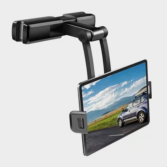 Phenofice Adjustable Black Car Tablet and Phone Holder for Headrest Backseat Use