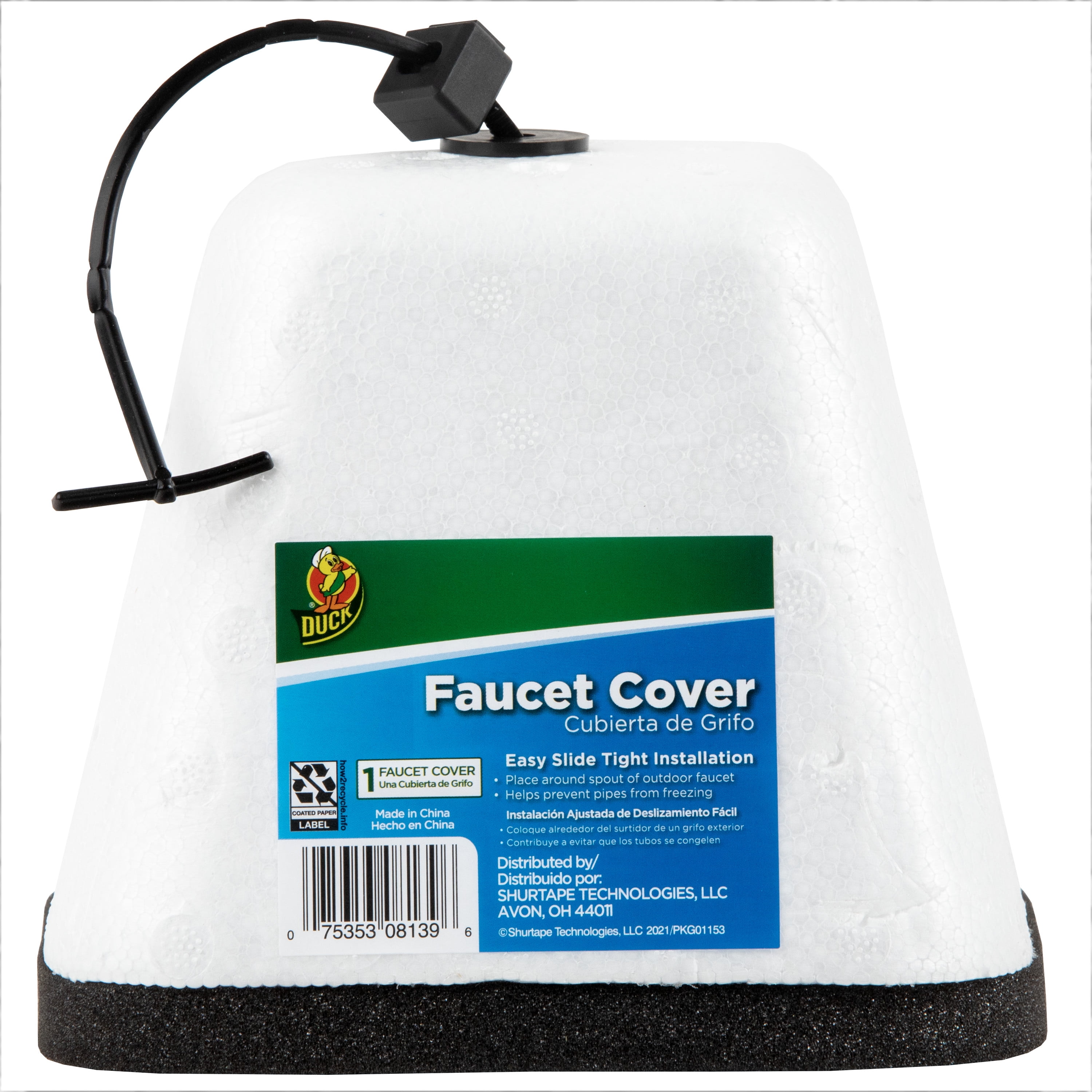 Details about   1-Duck Outdoor Faucet Cover Outside Cold Weather Freeze Protection Foam Pro 