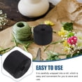 thumbnail image 4 of Miangastore Handmade Bouquet Ribbon Decorative Ribbon Black Roll 1Set 0.8X20X394In, 4 of 8