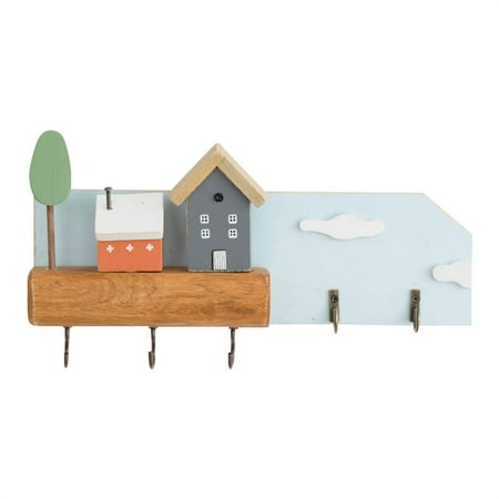 

Holiday Sale Clearance! Hanging Decor Tantouec Special Offer Wall Plaques Porch Shoe Cabinet Decorative Pendant [Hemu Town Hook] Hemu Town Hook*1 (With Flat Nails*3) Home Decor