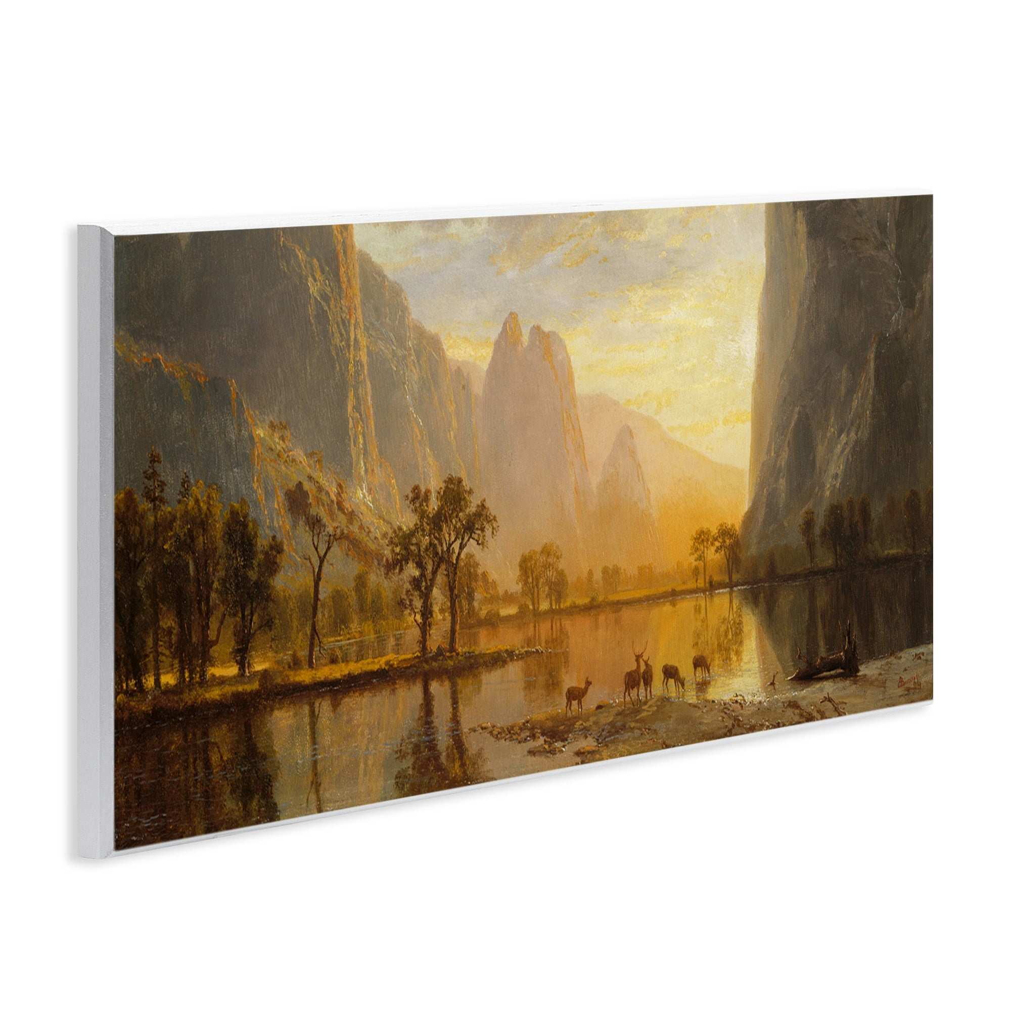 Stupell Industries Valley of the Yosemite Albert Bierstadt Painting Painting Unframed Art Print Wall Art, Design by one1000paintings