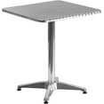 thumbnail image 3 of Muebles Mesa cuadrada de aluminio para interior/exterior de 27,5 pulgadas con base, 3 of 3