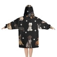 thumbnail image 2 of Dog Breeds Blanket Hoodies for Kids 6-13YR Oversize Wearable Blanket Hoodies for Boys Girls Teens, 2 of 7