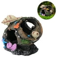 thumbnail image 5 of Barrel Shaped Resin Ornament for Fish Tank Landscaping and Hiding Cave Craft 1 Set Fish Shrimp Shelter Aquarium Decor Shell Barrel Style, 5 of 8