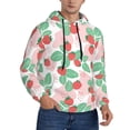 thumbnail image 2 of Sikiie Strawberry Men's Hoodie, Essentials Hoodie, Sweatshirt, Pullover Hooded Sweatshirt for Men-Large, 2 of 7
