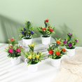 thumbnail image 2 of Flores artificiales Bonsai Diy Decoración del hogar Maceta ornamental Baño Alféizar Mini maceta Navidad Boda Decorativa, 2 of 5