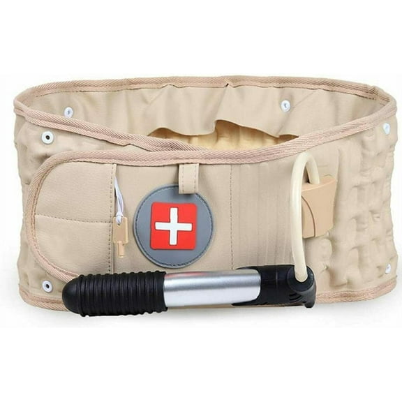 XYZDreams Lumbar Traction Belt with Spinal Air Decompression and Extender for Back Support