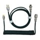 thumbnail image 2 of Cable en espiral USB C Cable en espiral Extensible para mecánico perfke Cable espiral en espiral, 2 of 7
