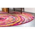 thumbnail image 2 of Unique Loom Round Geometric Modern Area Rugs, Multi-color, 2 of 8