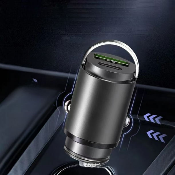 Cargador de coche invisible de 100 W, cargador superrápido, anillo de tiro, cargador de coche invisible, cargador de coche
