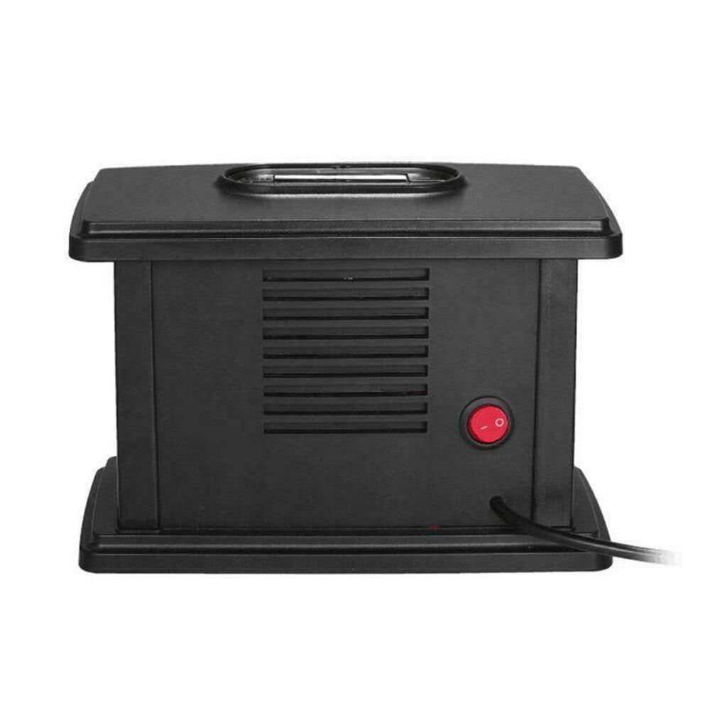 WUZSTAR 1000W Mini Electric Fireplace,3D Flame Fireplace Stove Heater with Fast Heating System (Black)