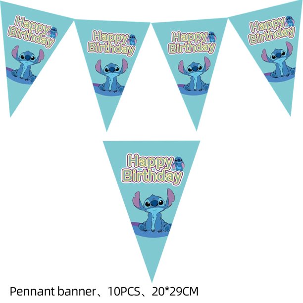 Lilo Stitch Birthday Party Decoration Boys Disposable Tableware Cup Plate Napkin Tablecloth Balloons Kids Baby Shower Supplies Gao Jinjia LED
