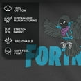 thumbnail image 4 of Boy's Fortnite Raven Logo Pull Over Hoodie Black X Large, 4 of 9