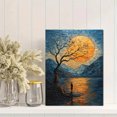 thumbnail image 2 of Qisvanset 12x16 Inch Framed Canvas Wall Art Psalm Verse Van Gogh Style Landscape Faith Home Wall Decor, 2 of 8