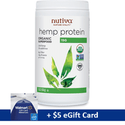 Nutiva Organic Hemp Protein Powder, Unflavored, 15g Protein, 1.0 Lb, with FREE $5 eGift Card Promo