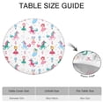 thumbnail image 6 of Fairy Tale Princess Unicorn Pattern Round Fitted Tablecloth with Elastic Edge,Dining Table Cover Waterproof,Outdoor Round Tablecloth for Camping,Dining,Indoor and Outdoor, 6 of 7