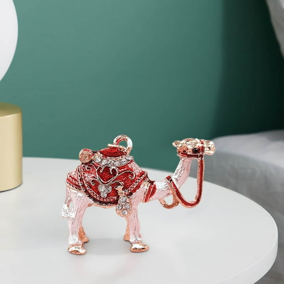 Eolstice Detailed Featured Camel Keychain Ornament with Inlay Craftsmanship, Decorative Gift for Travel and Daily Carry, for Special Occasions, Collectors, and Souvenirs