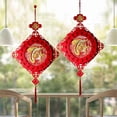 thumbnail image 3 of Chinese New Year Tassels Hanging Ornament Pendants Spring Festival Traditional Decor 2024 Lunar Year Decor Pendants 1, 3 of 5