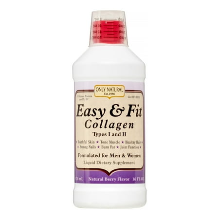 Only Natural Easy & Fit Collagen for Men & Women, Natural Berry, 16 oz