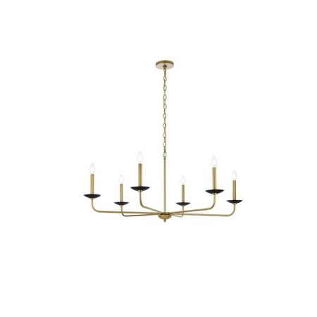 

Cohen 42 inch pendant in black and brass