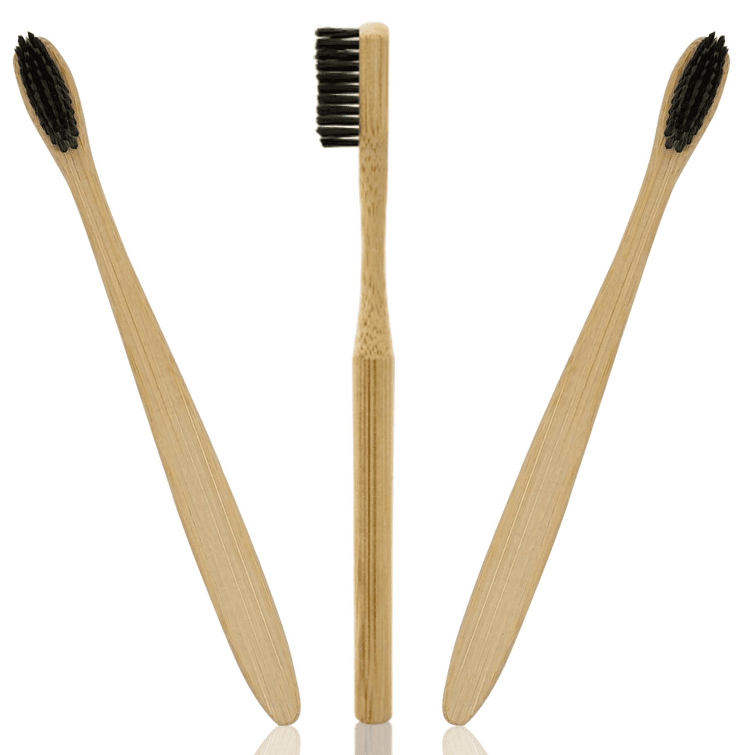 wooden charcoal toothbrush