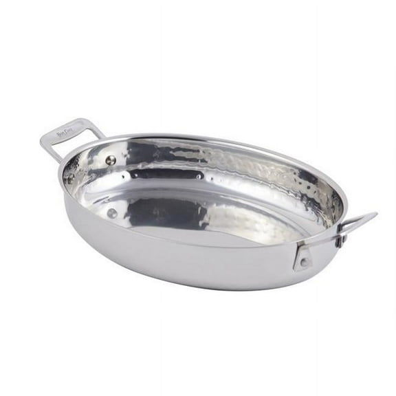 Cucina Oval Augratin Hammered - 2.5 quart